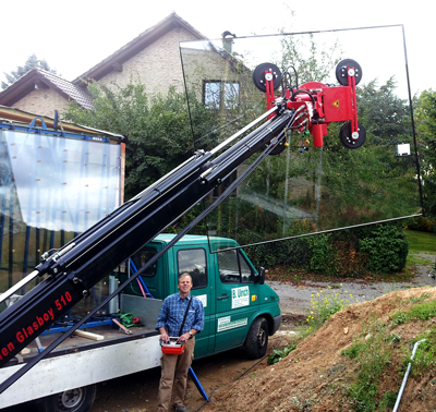Mit dem Glasboy ist keinerlei körperlichen Anstrengungen, keine manuellen Hilfstätigkeiten oder weiteres Personal nötig.